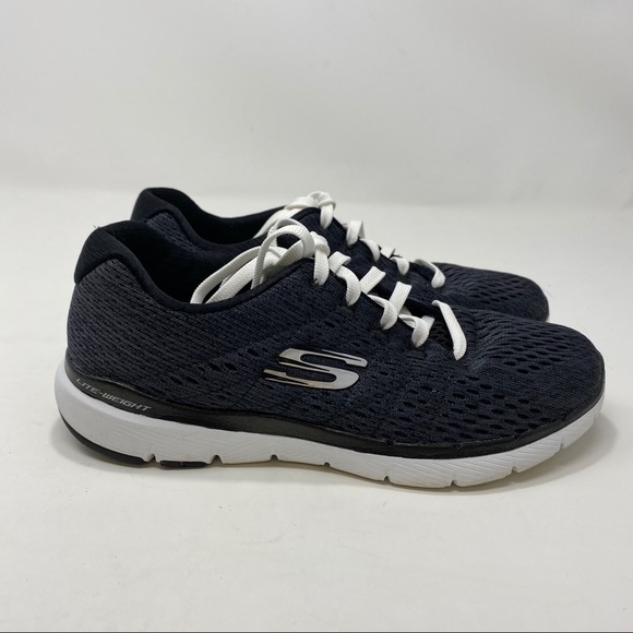 womens navy blue sketchers